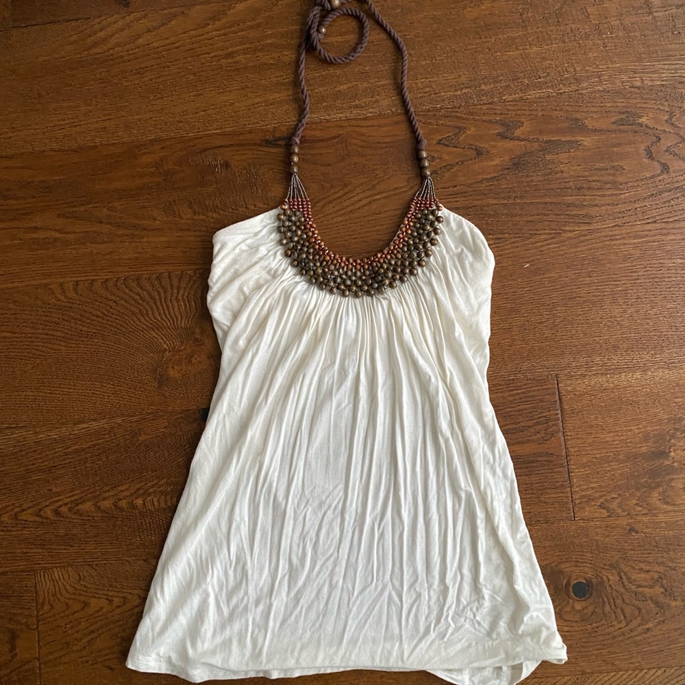 Beaded halter top